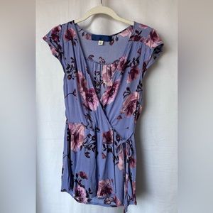Lavender Flower Blouse